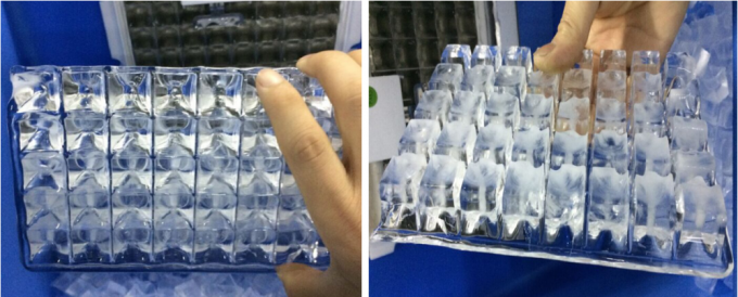 Raffreddamento a aria della macchina 60kg della macchina per ghiaccio del blocchetto di acciaio inossidabile R401A 24